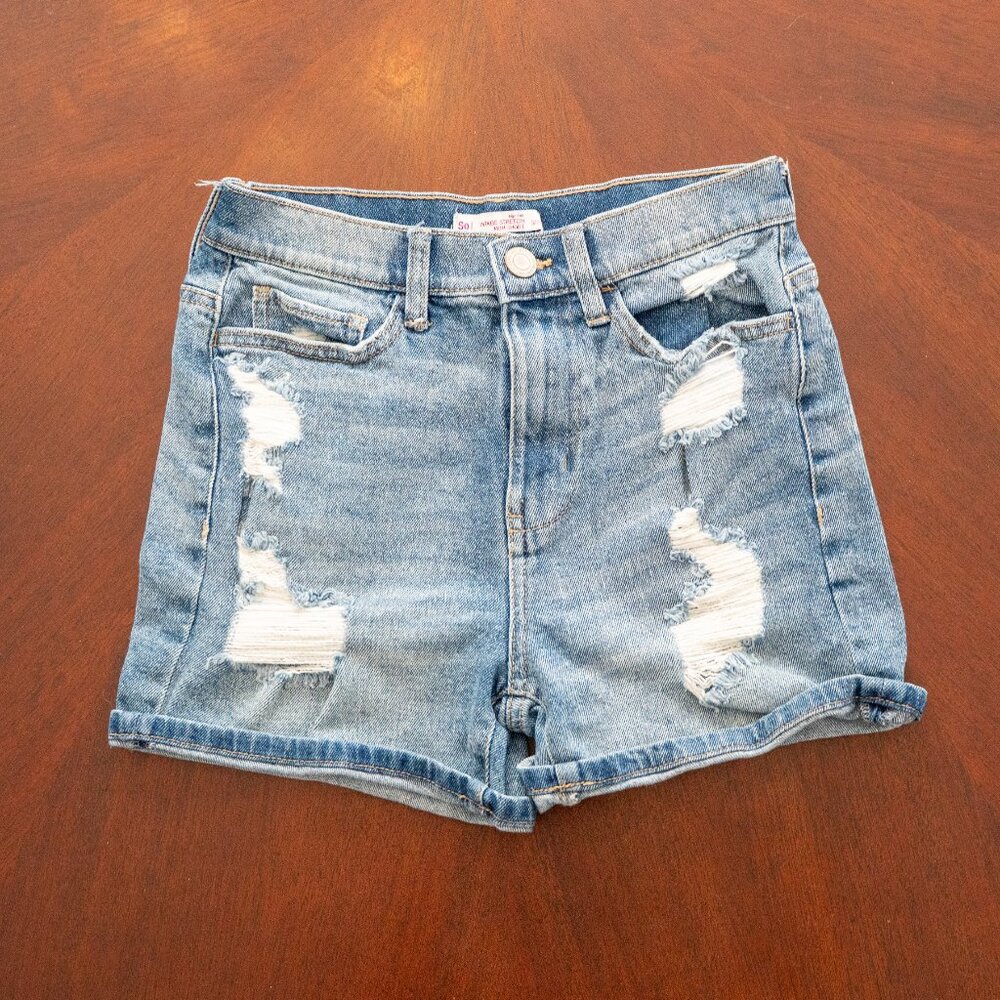 High Rise Vintage Stretch Mom Short